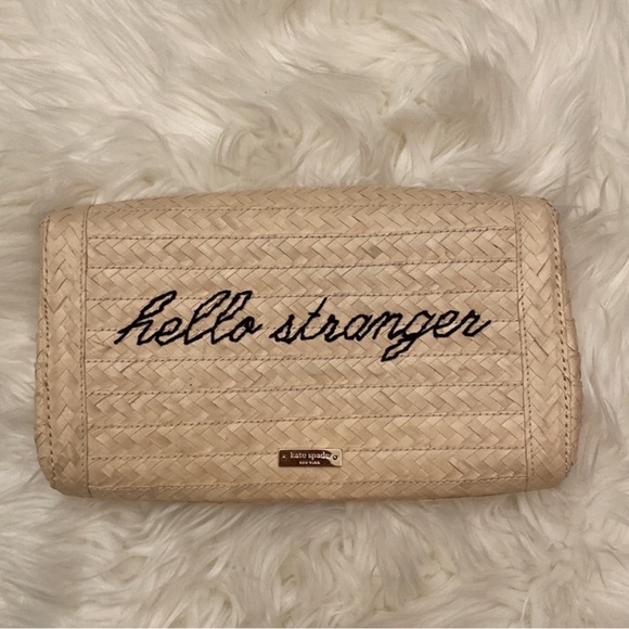 Kate Spade Hello Stranger Straw Sunglasses Clutch - Picture 5 of 8